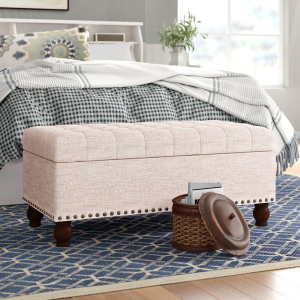 Three Posts™ Gourley Upholstered Flip Top Storage Bench & Reviews Wayfair